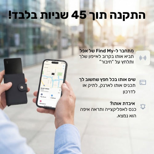 לדעת שהארנק איתך לפני שמאוחר מדי